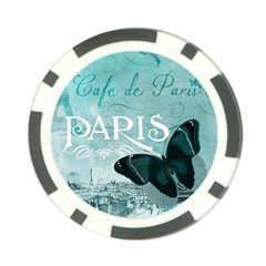Paris Butterfly Poker Chip (10 Pack) by zenandchic