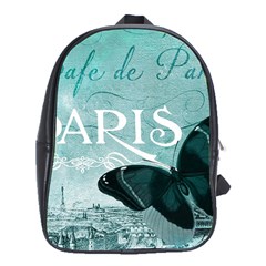 Paris Butterfly School Bag (xl)