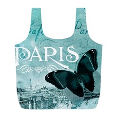 Paris Butterfly Reusable Bag (l) by zenandchic