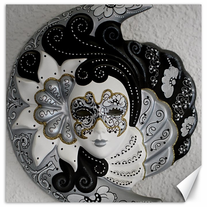 Venetian Mask Canvas 12  x 12  (Unframed)