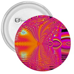 Magenta Boardwalk Carnival, Abstract Ocean Shimmer 3  Button by DianeClancy