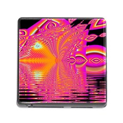 Magenta Boardwalk Carnival, Abstract Ocean Shimmer Memory Card Reader With Storage (square) by DianeClancy