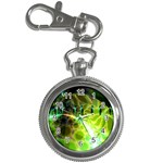 Dawn Of Time, Abstract Lime & Gold Emerge Key Chain Watch Front