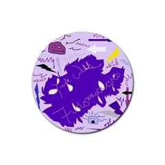 Life With Fibro2 Drink Coaster (round) by FunWithFibro