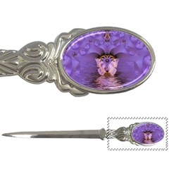 Artsy Purple Awareness Butterfly Letter Opener by FunWithFibro