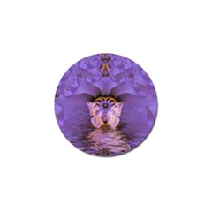 Artsy Purple Awareness Butterfly Golf Ball Marker 4 Pack by FunWithFibro