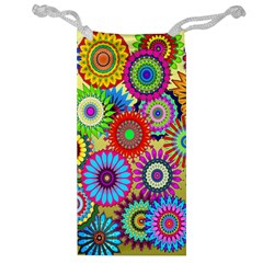 Psychedelic Flowers Jewelry Bag by StuffOrSomething