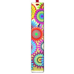 Psychedelic Flowers Large Bookmark