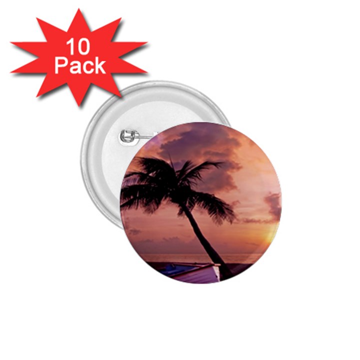 Sunset At The Beach 1.75  Button (10 pack)