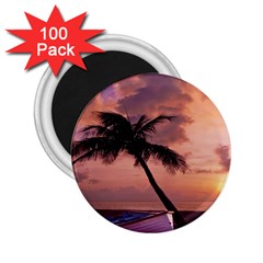 Sunset At The Beach 2 25  Button Magnet (100 Pack) by StuffOrSomething