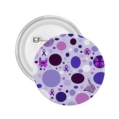 Purple Awareness Dots 2 25  Button by FunWithFibro