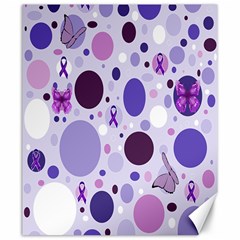 Purple Awareness Dots Canvas 20  X 24  (unframed) by FunWithFibro