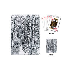  castle Yard In Winter  By Ave Hurley Of Artrevu   Playing Cards (mini) by ArtRave2