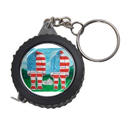 2 Painted U,s,a,flag Big Foots Measuring Tape by creationtruth