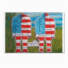 2 Painted Flag Big Foots Everglade Postcard 4 x 6  (10 Pack) by creationtruth