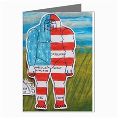 2 Painted Flag Big Foots Everglade Greeting Card by creationtruth