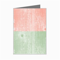 Pastel Textured Squares Mini Greeting Card by StuffOrSomething