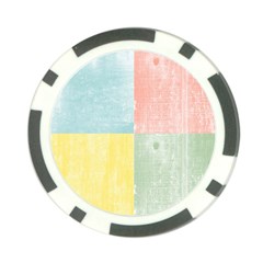 Pastel Textured Squares Poker Chip (10 Pack) by StuffOrSomething