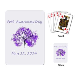 Fms Awareness 2014 Playing Cards Single Design by FunWithFibro