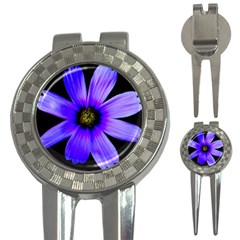 Purple Bloom Golf Pitchfork & Ball Marker by BeachBum