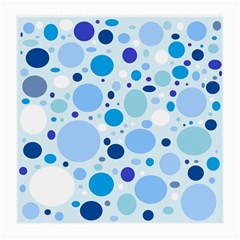 Bubbly Blues Glasses Cloth (medium, Two Sided) by StuffOrSomething