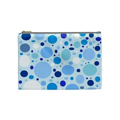 Bubbly Blues Cosmetic Bag (medium) by StuffOrSomething