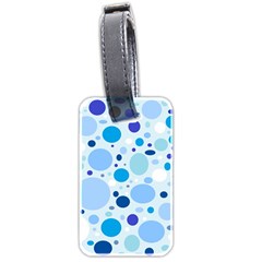 Bubbly Blues Luggage Tag (two Sides) by StuffOrSomething