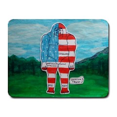 Painted Flag Big Foot Aust Small Mouse Pad (rectangle) by creationtruth