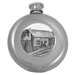 Sugarcreek ` Ave Hurley - Artrave -  Hip Flask (round) by ArtRave2