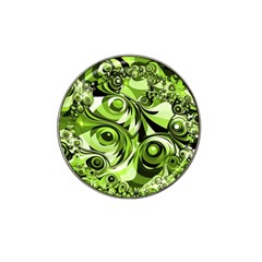 Retro Green Abstract Golf Ball Marker 4 Pack (for Hat Clip)