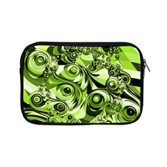 Retro Green Abstract Apple Ipad Mini Zippered Sleeve