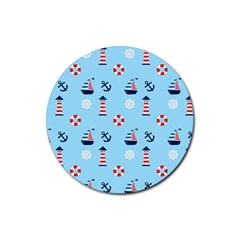 Sailing The Bay Drink Coasters 4 Pack (Round)