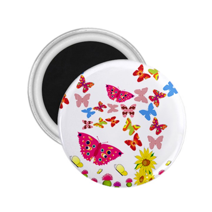 Butterfly Beauty 2.25  Button Magnet