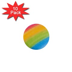 Acrylic Rainbow 1  Mini Button (10 Pack)