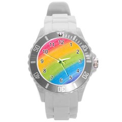 Acrylic Rainbow Plastic Sport Watch (large) by StuffOrSomething