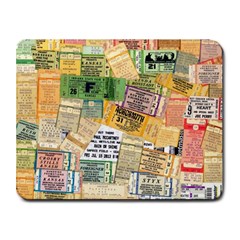 Retro Concert Tickets Small Mouse Pad (rectangle)