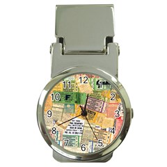 Retro Concert Tickets Money Clip With Watch