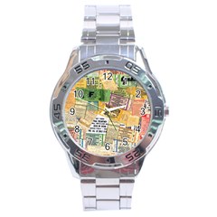 Retro Concert Tickets Stainless Steel Watch