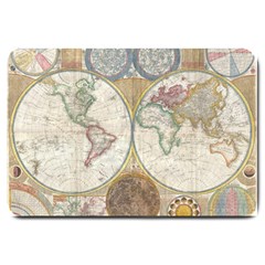 1794 World Map Large Door Mat by StuffOrSomething