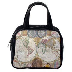 1794 World Map Classic Handbag (One Side)