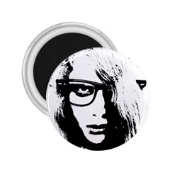 Hipster Zombie Girl 2 25  Button Magnet by chivieridesigns