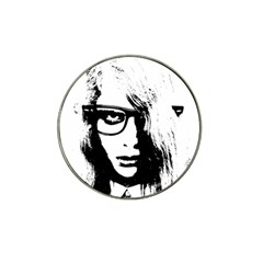 Hipster Zombie Girl Golf Ball Marker (for Hat Clip) by chivieridesigns