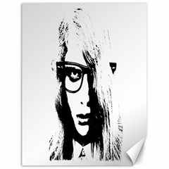 Hipster Zombie Girl Canvas 18  X 24  (unframed) by chivieridesigns