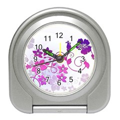 Floral Garden Desk Alarm Clock by Colorfulart23