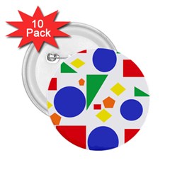Random Geometrics 2 25  Button (10 Pack) by StuffOrSomething
