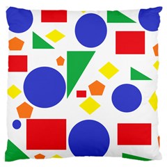 Random Geometrics Large Cushion Case (single Sided)  by StuffOrSomething