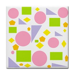 Spring Geometrics Ceramic Tile by StuffOrSomething