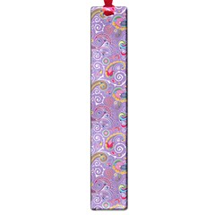 Purple Paisley Large Bookmark by StuffOrSomething