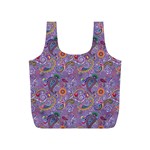 Purple Paisley Reusable Bag (S) Front