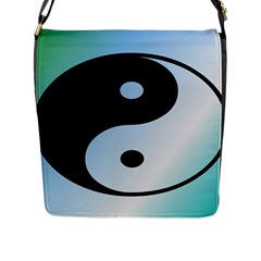 Ying Yang  Flap Closure Messenger Bag (large) by Siebenhuehner